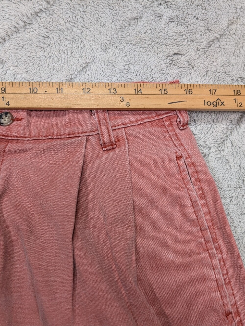 Murrays Toggerty Shop Shorts Mens 32 Pink Nantucket Red Pleated Chino Travel - Picture 3 of 7
